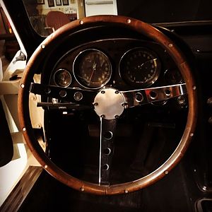 Refinished garage sale steering wheel