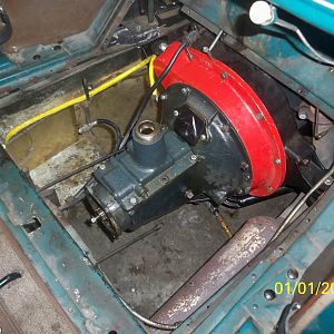 1938 V8 transmission with Clings adapter