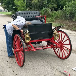 1910 Sears Motorized Buggy Direct Enclosed Transport