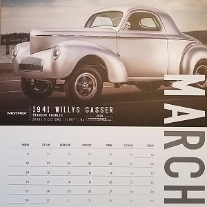 Willys was selected for the Valspar calendar