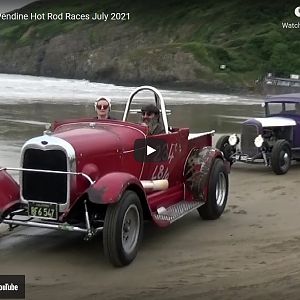 Red Car At Pendine