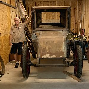 Tom With His Milburn Project Electric Car In Florida