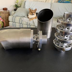 Kook's Stainless 6" Turnouts w/Car Chemistry Baffles