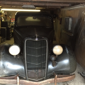 New addition 1935 Ford slant back Tudor