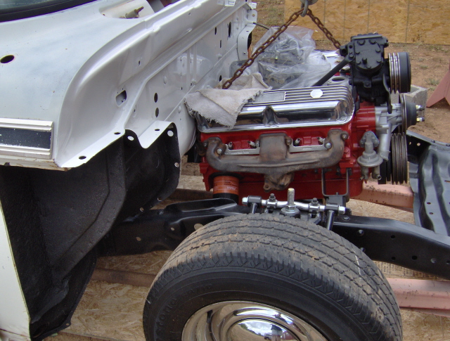 360 cleared just fine! gonna have some small steering shaft to the rack issues. But doable